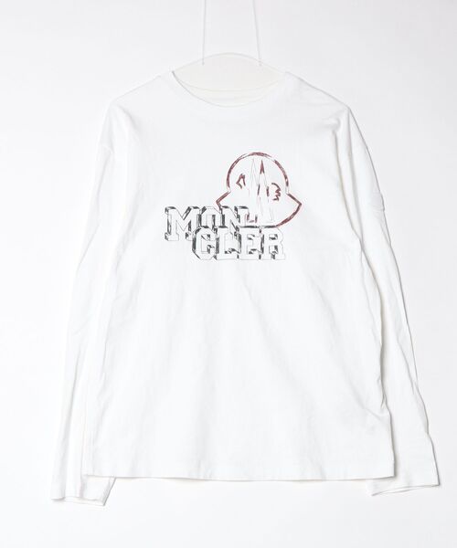 MONCLER（モンクレール） 長袖Tシャツ S ホワイト メンズ : ZOZOTOWN