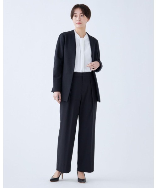 「SUIT SELECT」 ジャケット M ダークネイビー レディース_画像4