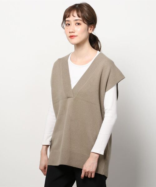 BEAUTY＆YOUTH UNITED ARROWS ニットベスト - グリーン レディース