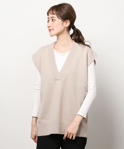 BEAUTY＆YOUTH UNITED ARROWS ニットベスト - グリーン レディース