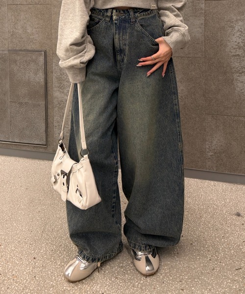 Ray Cassin（レイカズン） ワイドパンツ ジーンズ デニム デニムパンツ