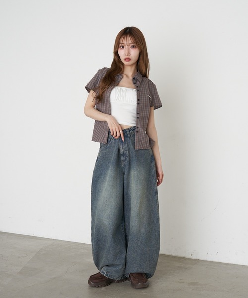 Ray Cassin（レイカズン） ワイドパンツ ジーンズ デニム デニムパンツ
