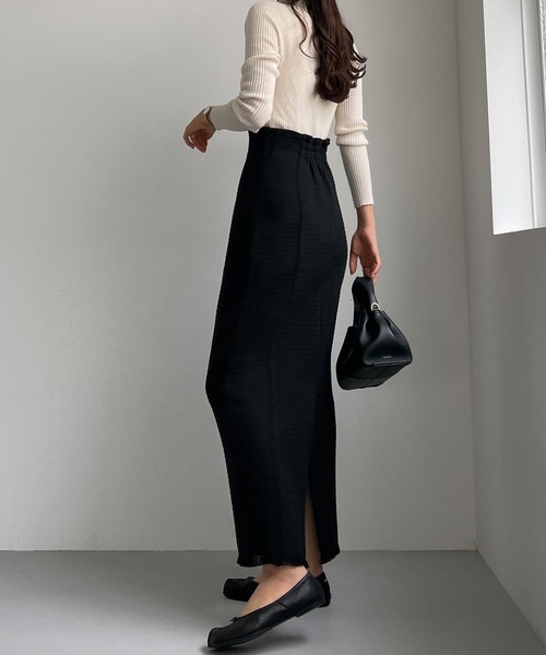 「Louere」 タイトスカート LARGE モカ レディース_画像5