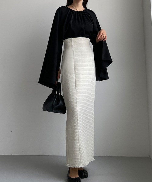 「Louere」 タイトスカート LARGE モカ レディース_画像6