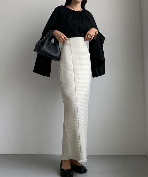 「Louere」 タイトスカート LARGE モカ レディース_画像7