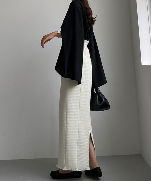 「Louere」 タイトスカート LARGE モカ レディース_画像8