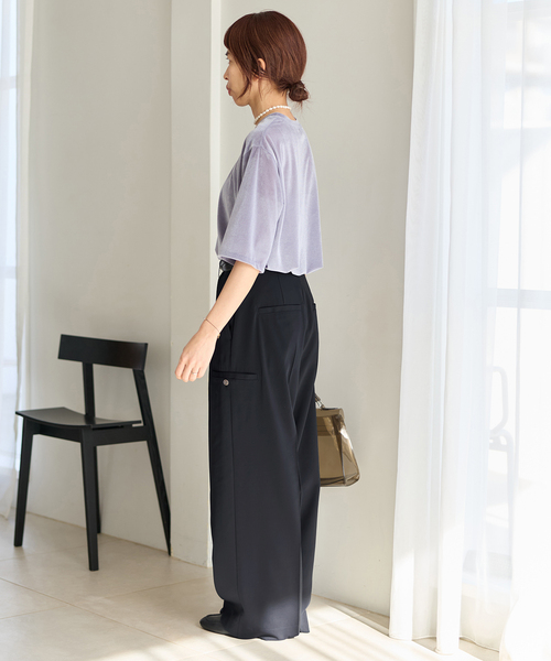 IENA（イエナ） スラックス パンツ ハイツイストツイルスラックス