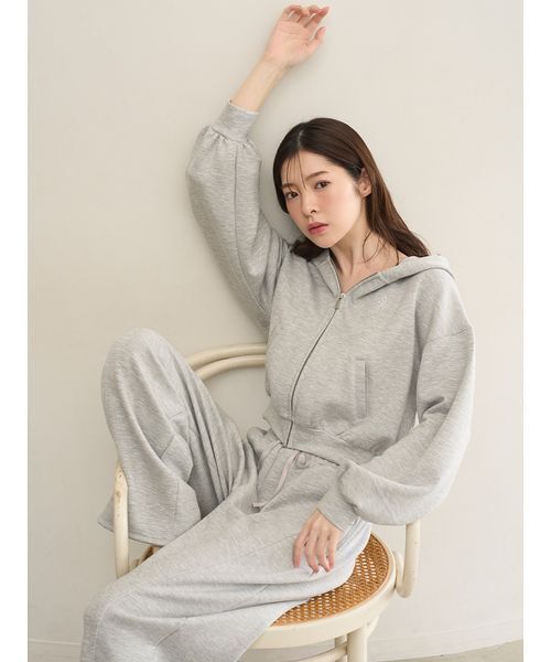 SNIDEL HOME パジャマ ルームウェア ボンディングスウェットパーカー