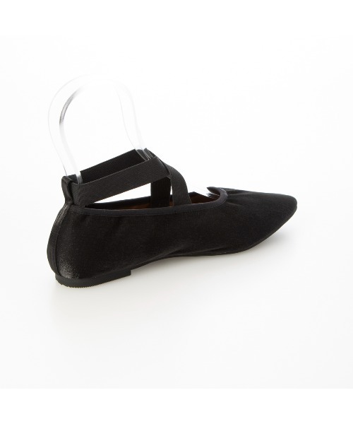 「EVOL」 フラットパンプス 23.0cm ブラック レディース_画像6