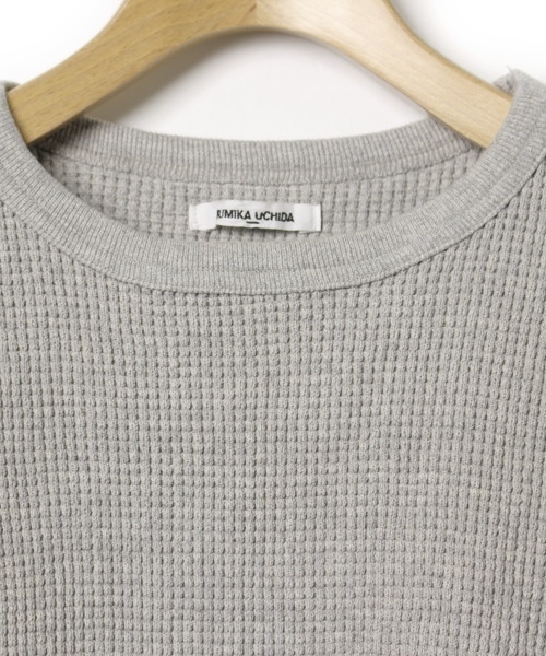 「FUMIKA_UCHIDA」 7分袖カットソー M グレー レディース_画像7