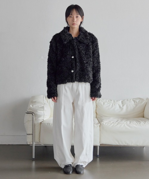 「UNE MANSION」 ジャケット FREE アイボリー レディース_画像2