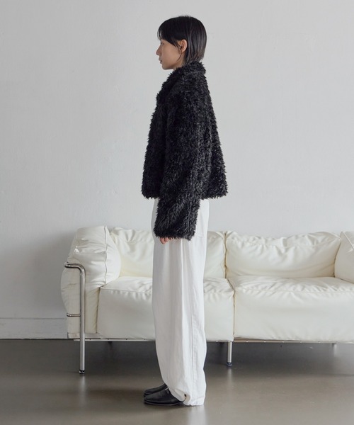 「UNE MANSION」 ジャケット FREE アイボリー レディース_画像3