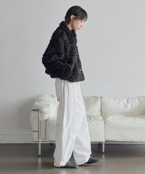 「UNE MANSION」 ジャケット FREE アイボリー レディース_画像7