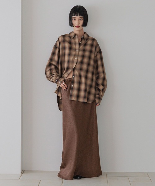 「LOWRYS FARM」 長袖シャツ FREE ブラック レディース_画像3