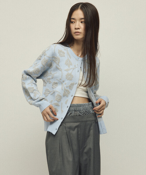 「Firsthand」 ニットカーディガン ONE SIZE チャコールグレー レディース_画像5
