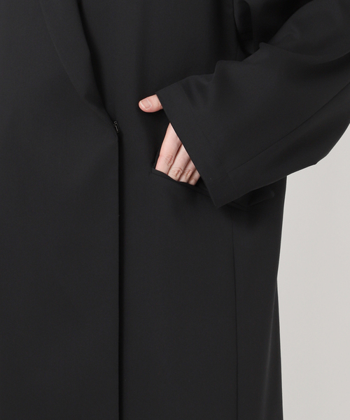AP STUDIO ロングブラック ロングコート　サイズ38 エーピーストゥディオ AP STUDIO Oversized LAMB Coat ウールコート