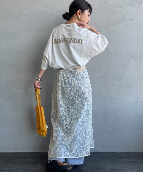 tシャツ 「Americana/アメリカーナ」 別注 AMERICANA ショート丈 プリントTシャツ「追加」 レディースの画像