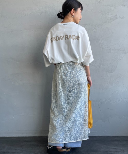 tシャツ 「Americana/アメリカーナ」 別注 AMERICANA ショート丈 プリントTシャツ「追加」 レディースの画像
