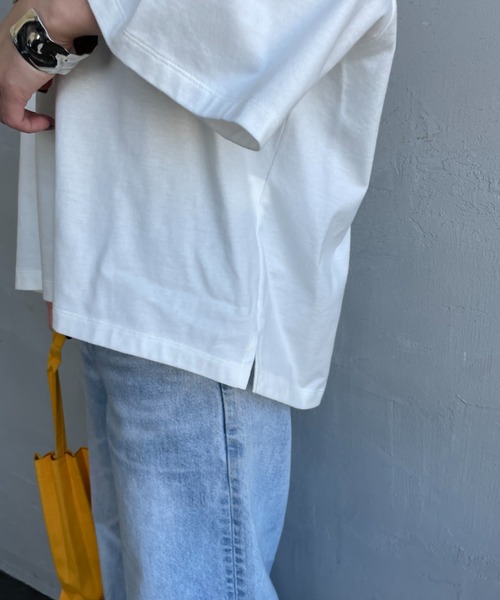 tシャツ 「Americana/アメリカーナ」 別注 AMERICANA ショート丈 プリントTシャツ「追加」 レディースの画像