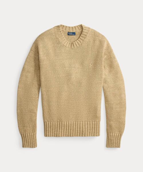 ラルフローレン　コットン１００％　ニット　セーター　ベージュ　レディース POLO RALPH LAUREN（ポロ・ラルフローレン） ポロ ラルフローレン
