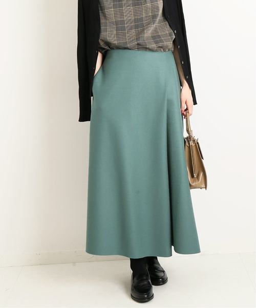 「IENA」 フレアスカート 36 オレンジ レディースの画像4