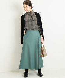 「IENA」 フレアスカート 36 オレンジ レディースの画像7