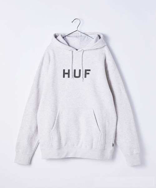 HUF（ハフ） プルオーバーパーカー MEDIUM グレー メンズ : ZOZOTOWN 