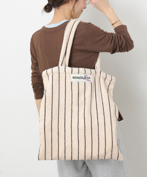 BONGUSTA トートバッグ 「BONGUSTA/ボングスタ」NARAM STRIPED トート