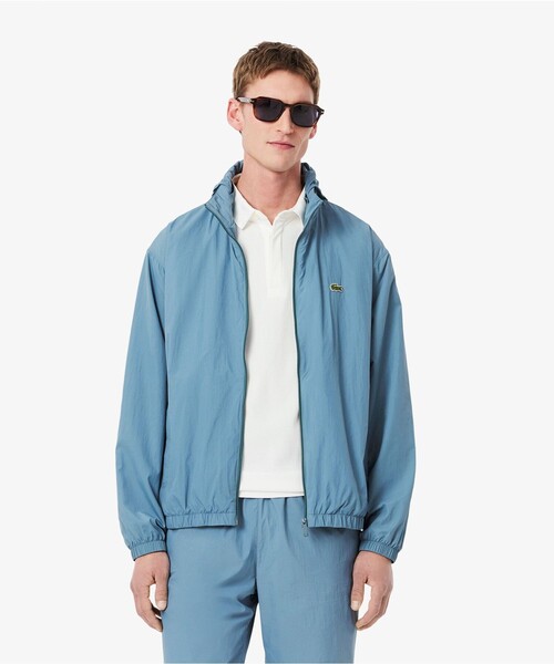 LACOSTE　メンズブルゾン　52サイズ LACOSTE（ラコステ） ナイロンブルゾン 52 グレイッシュブルー メンズ