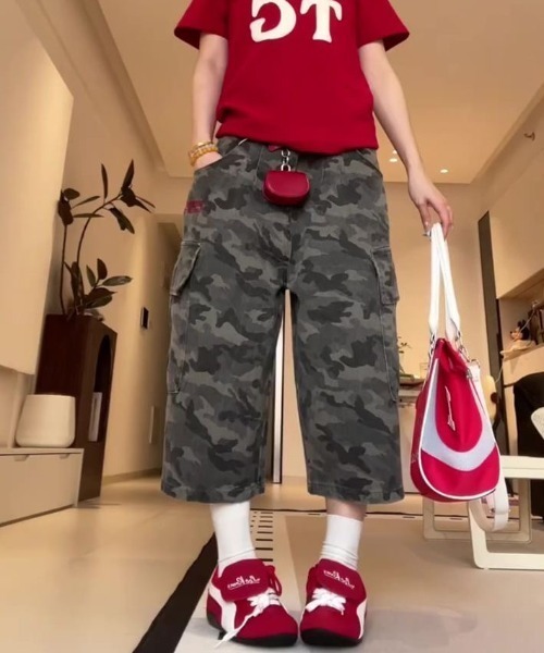 「FreeZone」 カーゴパンツ L ダークグレー メンズ_画像6