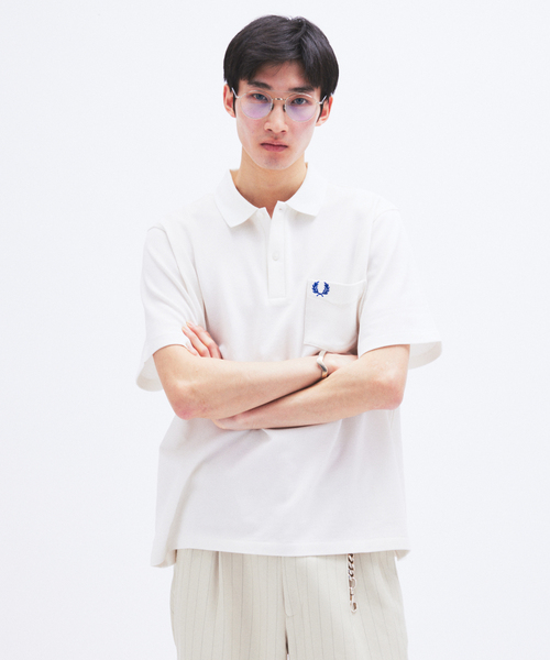 FRED PERRY（フレッドペリー） ポロシャツ 半袖 別注 ポケット ポロ