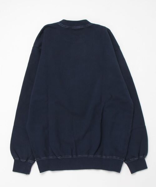 「ONE DAY KMC 」 スウェットカットソー MEDIUM インディゴブルー メンズ_画像2