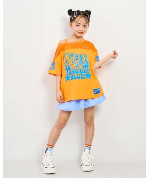 エンジェルブルー　子供用Tシャツ　140cm NARUMIYA CHARACTERS（ナルミヤキャラクターズ） tシャツ 「エンジェル