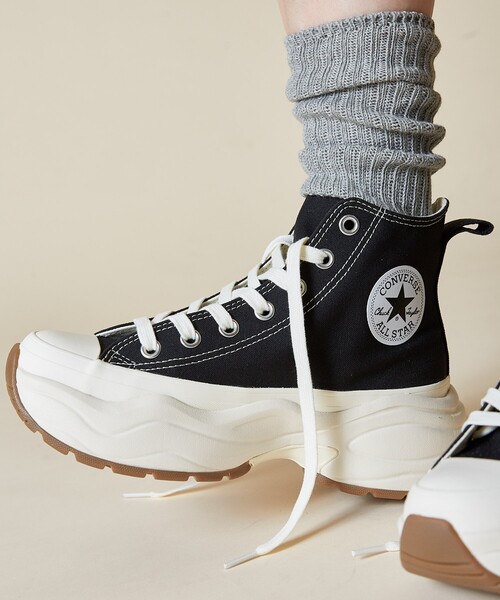 「CONVERSE」 ハイカットスニーカー 24.0cm サックスブルー レディースの画像