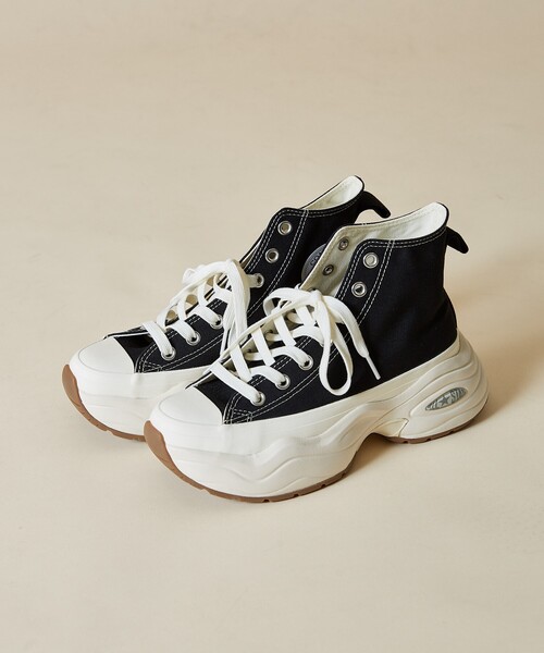 「CONVERSE」 ハイカットスニーカー 24.0cm サックスブルー レディースの画像