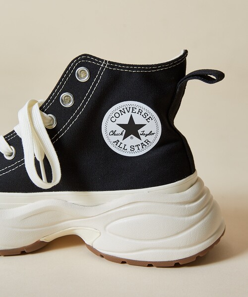 「CONVERSE」 ハイカットスニーカー 24.0cm サックスブルー レディースの画像