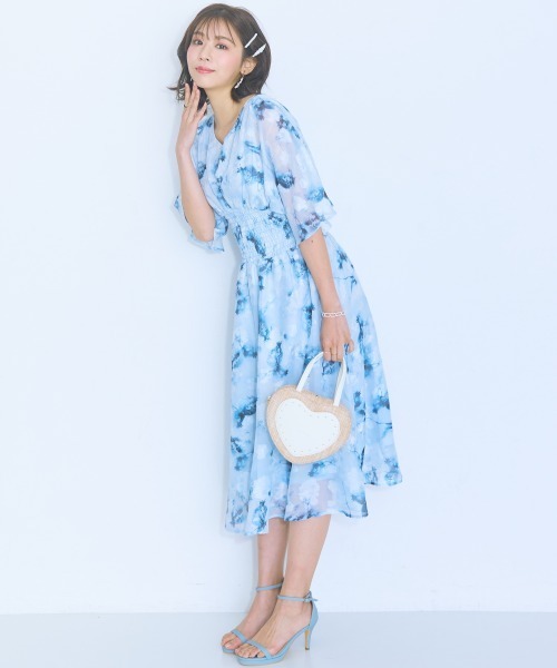 「marun」 「SMILELAND」半袖ワンピース L ホワイト レディース_画像7