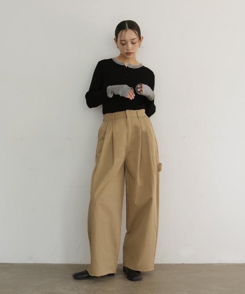 hellam（ヘラム） パンツ 綿ツイルペインターパンツ レディース