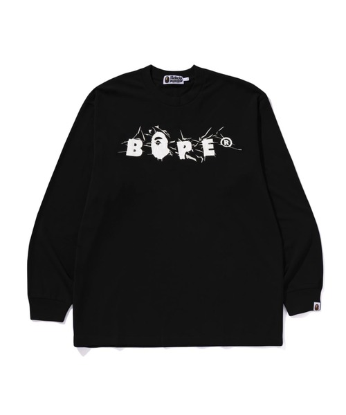 A BATHING APE ロンT A BATHING APE（アベイシングエイプ） 長袖Tシャツ - ブラック メンズ