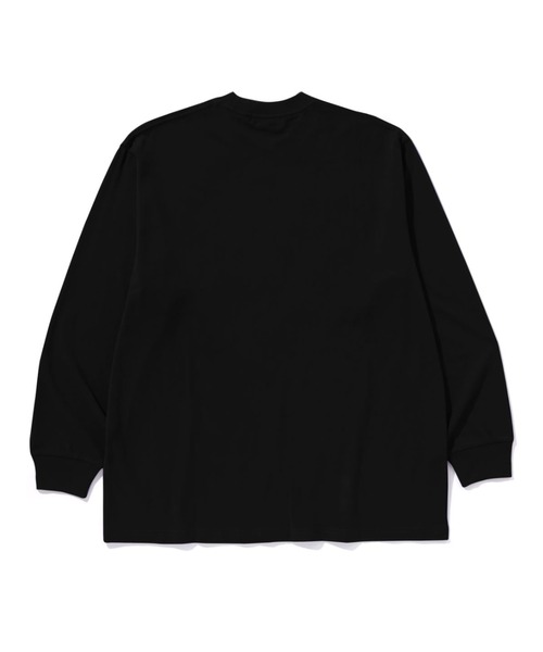 A BATHING APE ブラック 長袖Tシャツ M A BATHING APE（アベイシングエイプ） 長袖Tシャツ - ブラック メンズ