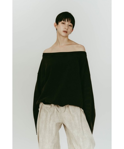 トップス Knuth Marf off shoulder vintage sweat Knuth Marf（クヌースマーフ） トレーナー スウェット off shoulder