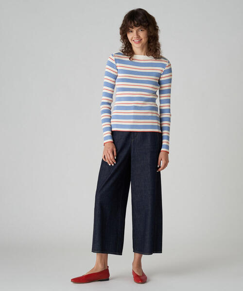 「MACPHEE」 デニムパンツ 32 ブルー レディース