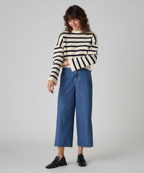 「MACPHEE」 デニムパンツ 32 ブルー レディース