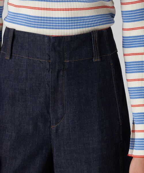 「MACPHEE」 デニムパンツ 32 ブルー レディース