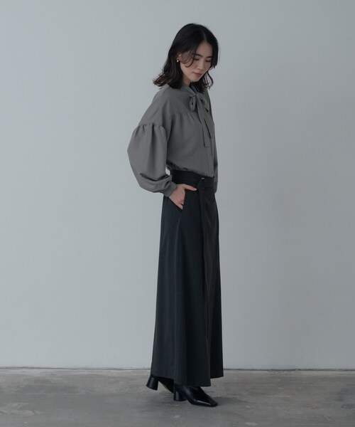 「GALLEST」 ロングスカート 40 ベージュ レディース_画像9
