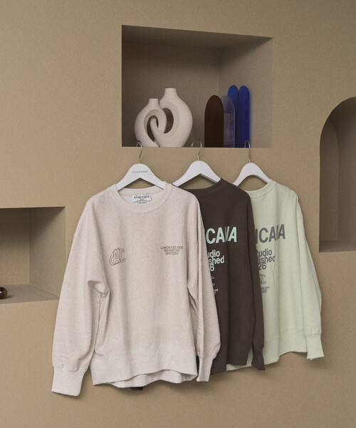 「AMERICANA」 スウェットカットソー ONE SIZE オフホワイト レディース_画像5