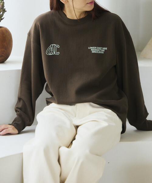 「AMERICANA」 スウェットカットソー ONE SIZE オフホワイト レディース_画像7