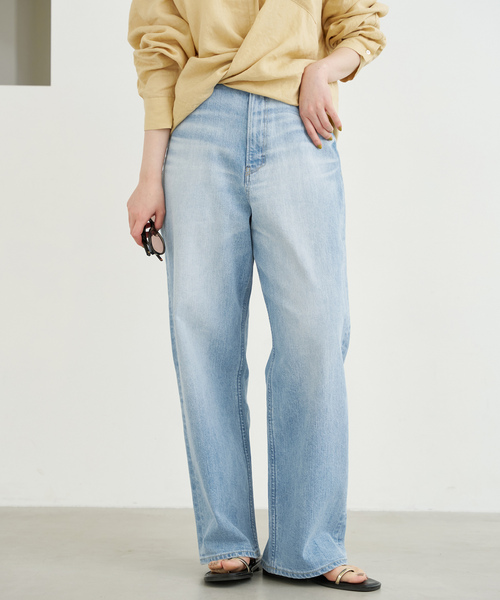 「IENA」 デニムパンツ 26 ブルー レディース