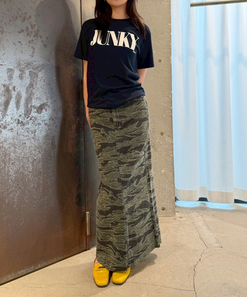 スカート KOWGA SHARP LONG SKIRT CAMO スカート セルフカットロングカモスカート : ZOZOTOWN Yahoo!店 - 通販