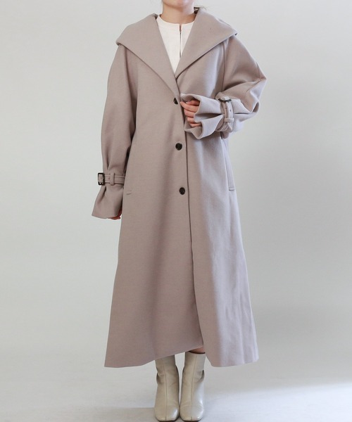 「ASTORIA ODIER」 トレンチコート MEDIUM ブラック レディース_画像5